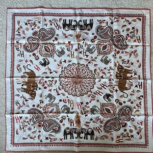 Hermes Multicolor Silk Scarf